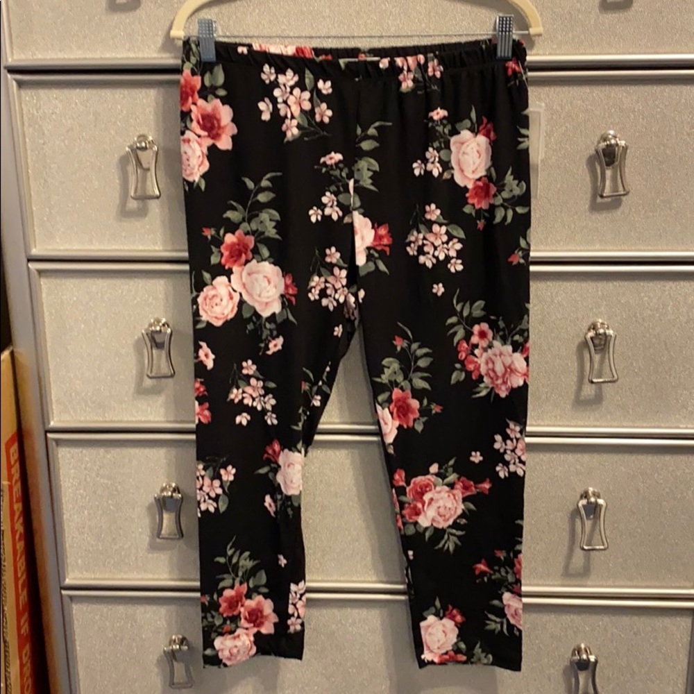 French Laundry Floral Print Legging 1X